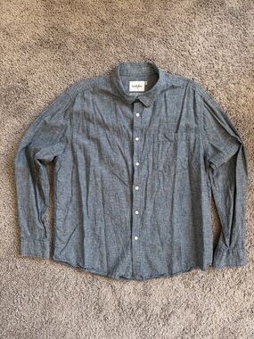 Goodfellow & Co. Men's Button-Down Shirt in Heather Blue